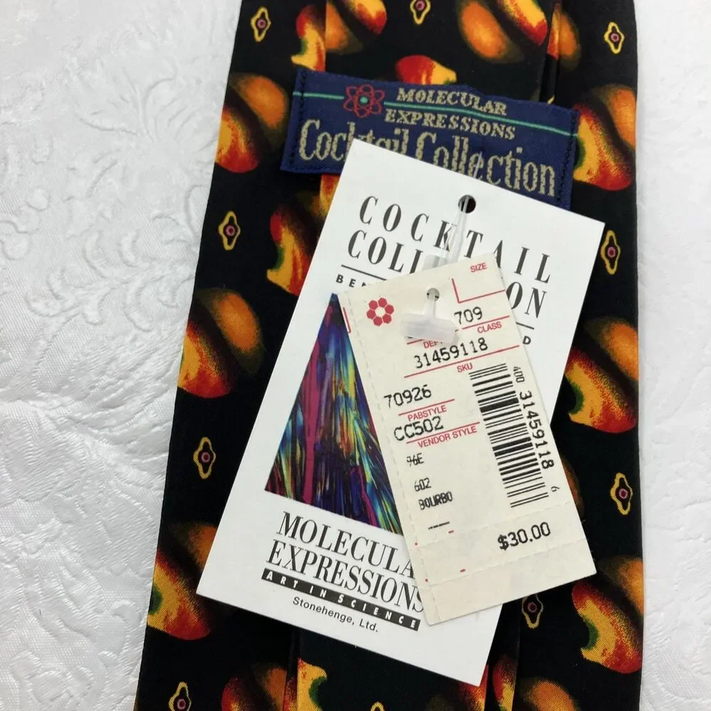 NWT Molecular Expressions Cocktail Collection Lot of 2 Ties Dad Fathers Gift